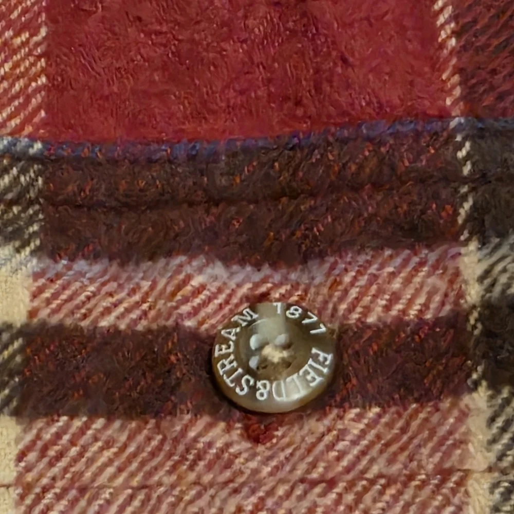 FIELD & STREAM Classic Red Plaid Men's heavyweight Flannel Shirt Sz. XXL
